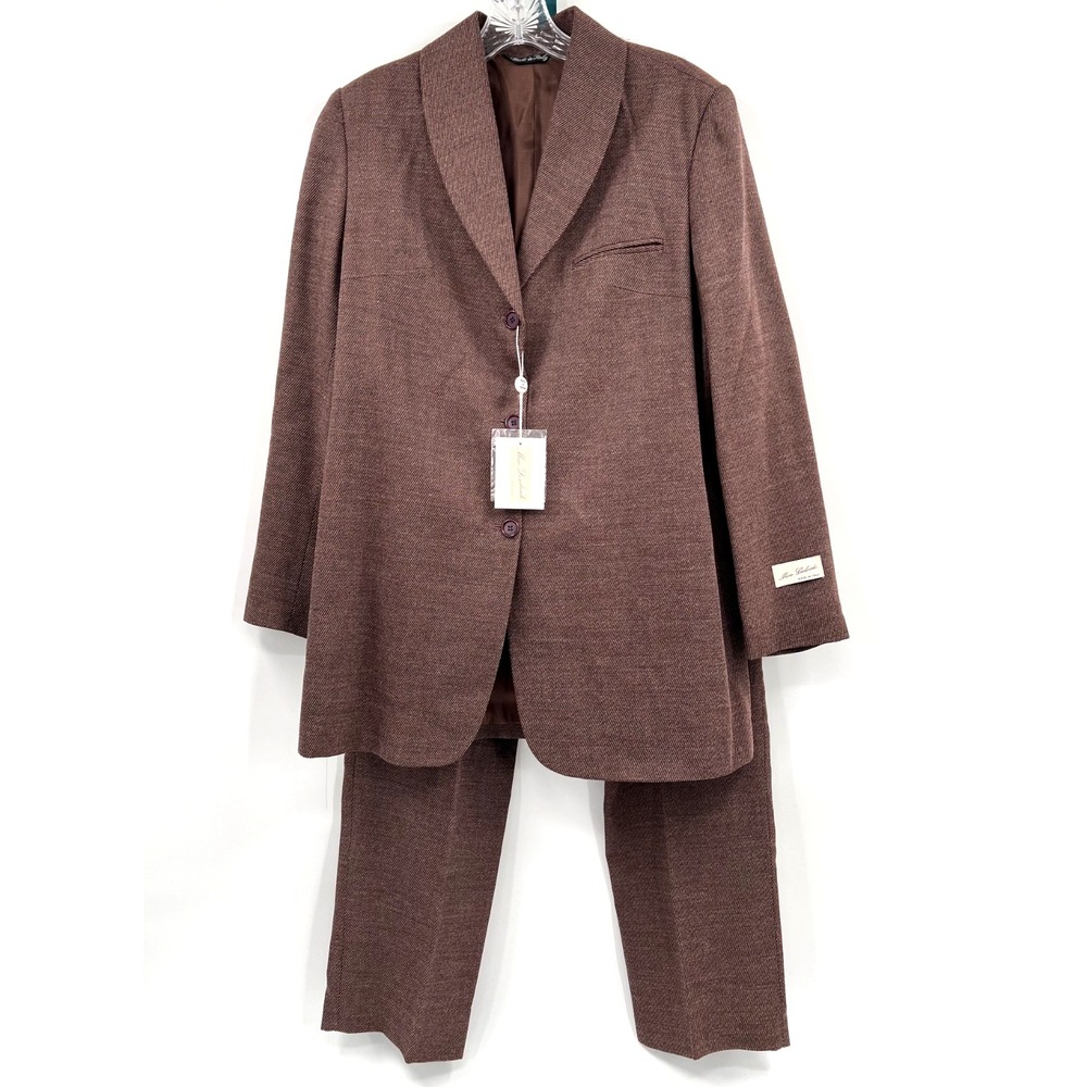 MINO LOMBARDI Women's 10 NWT Travis Ayers Wool-Blend Tweed Blazer/Pants Suit Set - Picture 1 of 16